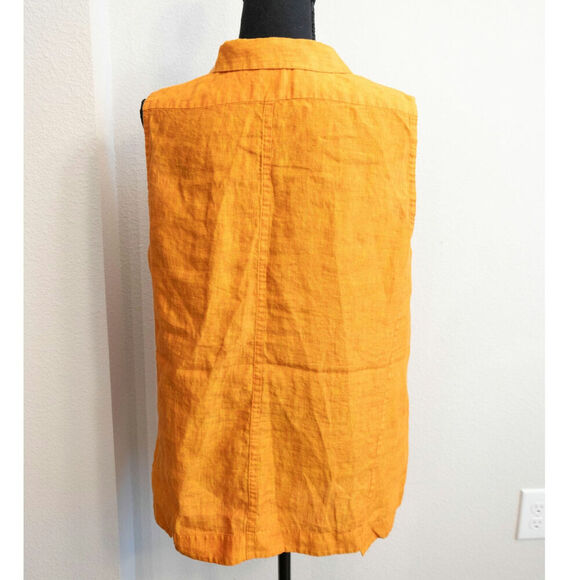 Lafayette New York Sleeveless Linen Ladies Size Medium Blouse - Picture 2 of 7